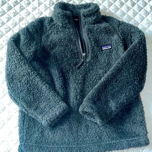 Patagonia kids fizzy half zip gray fleece size xs 5/6